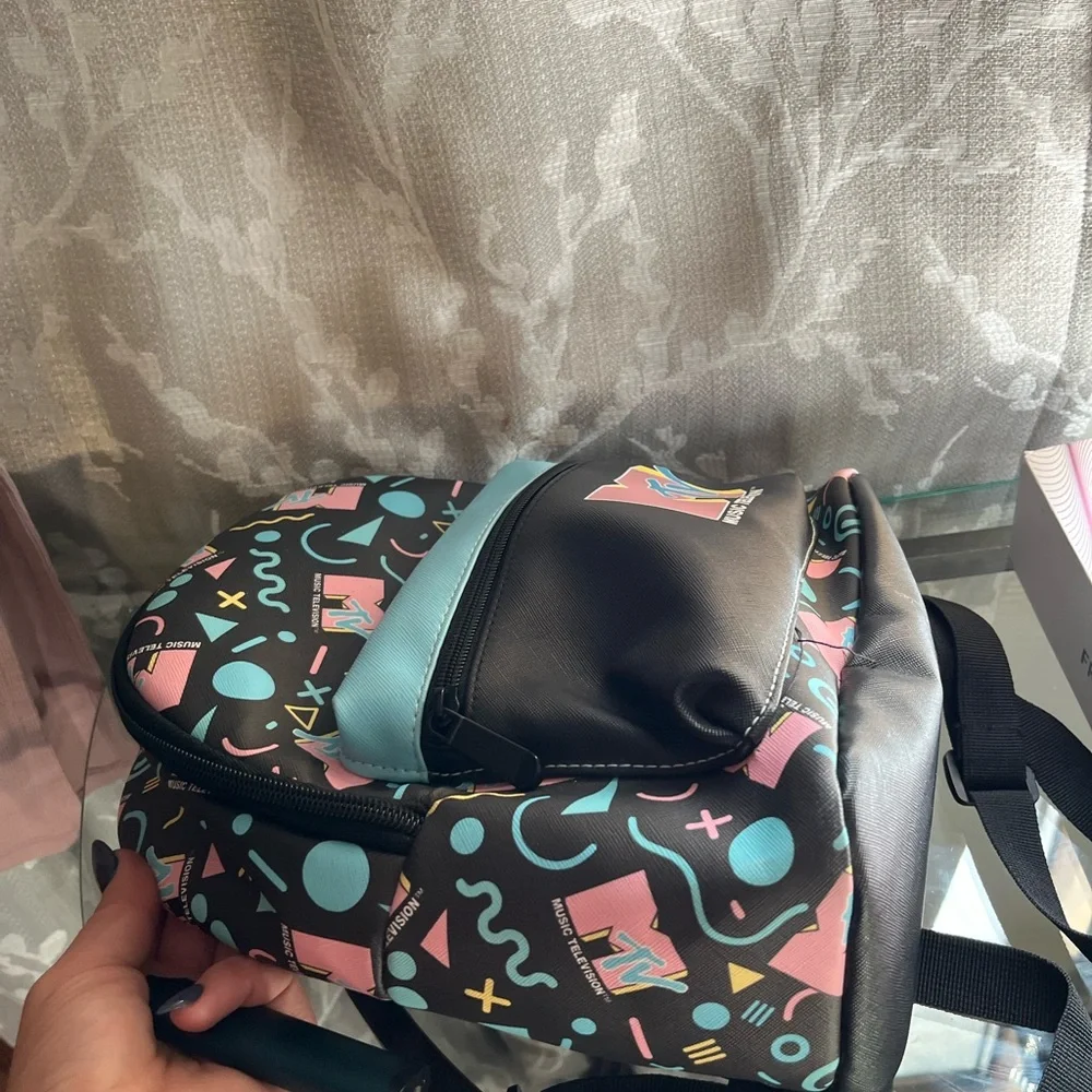 MTV Mini Backpack - Black and Blue Retro - Picture 7 of 7